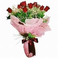 Ankara ostim çiçek siparişi firma ürünümüz 9 adet canlı kanlı kırmızı gül
