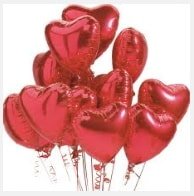 30 adet kk kalp balonlar Kalp Balon sevenlere ve sevilenlere zel